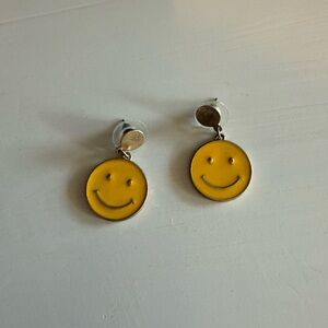 Yellow Smiley Face Earrings